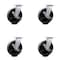 Service Caster 8 Inch Glass Filled Nylon Caster Set with Roller Bearings and Brake/Swivel Lock SCC-30CS820-GFNR-TLB-BSL-4 - alternate 1